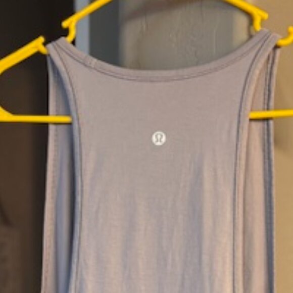 Grey/Lavender Lululemon Tank Top, Size 8-10 - Picture 3 of 3